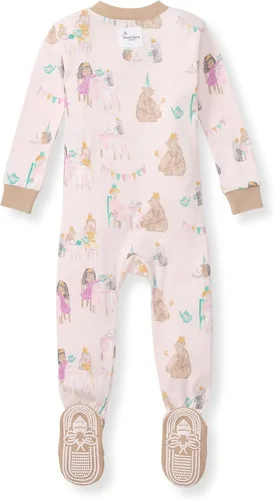 Vista 48 de Burt's Bees Baby Pijama para bebé niña, 100% algodón orgánico, pijama de una pieza, overol diagonal con cremallera, ajuste cómodo