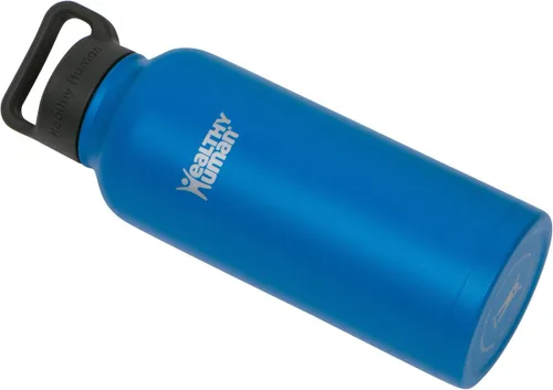 Vista 2 de Botella de agua saludable y humana, sin BPA, para deportes, viajes, de acero inoxidable, aislada