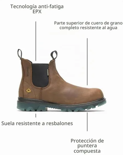 Vista 3 de Wolverine Men's I-90 Waterproof CarbonMAX Toe Romeo Slip-On Boot