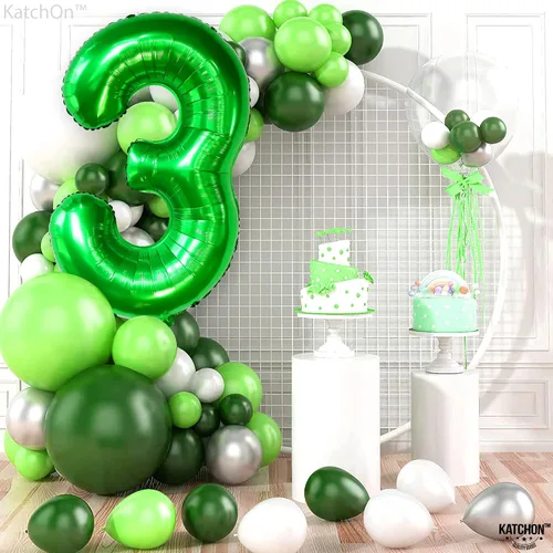 Vista 425 de KatchOn Globo negro del número 1 de 40 pulgadas, globo de feliz cumpleaños Large Mylar Number One Balloon for 1st Birthday Decorations, Foil