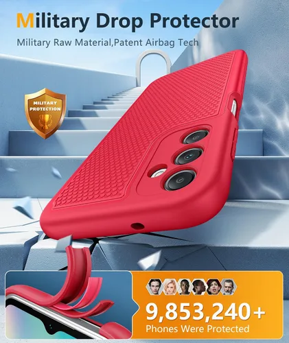 Vista 910 de FNTCASE Funda para iPhone 17 Pro: Fundas delgadas translúcidas de color azul claro compatibles con MagSafe, protección completa de la cámara