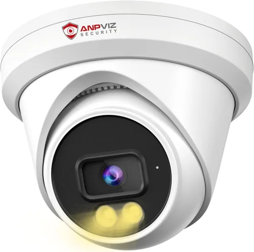 Vista 10 de Anpviz cámara IP dual del PoE de la lente de 4K 8MP, cámara panorámica