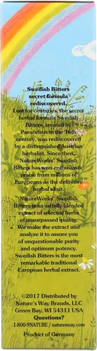 Vista 6 de Nature's Way Nature Works Swedish Bitters Extracto de hierbas tradicionales europeas usado para la digestión, 3.38 onzas líquidas