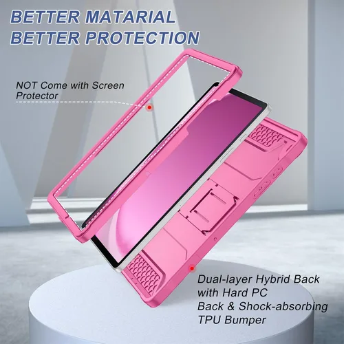 Vista 5 de Funda Soke para Samsung Galaxy Tab A9 Plus 2023, con soporte incorporado, funda protectora resistente a los golpes para Galaxy Tab A9+ de 11