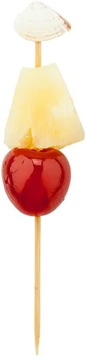 Vista 13 de Restaurantware Pinchos de cóctel de 2.75 pulgadas, 1000 pinchos de aperitivo de labios sexys, palillos de dientes de bambú rojo resistentes