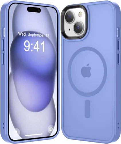 Vista 19 de Fuerte magnético para iPhone 11, compatible con Magsafe, [resistente a caídas de 13 pies] Funda trasera translúcida mate con sensación de piel