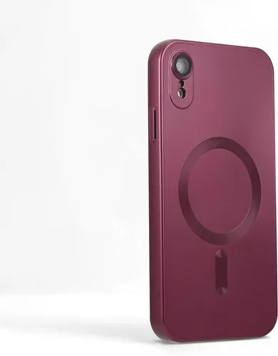 Vista 10 de Funda magnética para iPhone 11, suave y delgada, antihuellas, con protección de cámara, compatible con MagSafe, titanio desierto