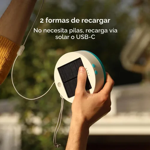 Vista 4 de BioLite Cadena Solar Recargable, Luces de Cadena Solares para Acampar, Patio y Viaje, 18 Pies, Color Blanco