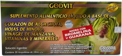 Vista 3 de Paquete de 2 de Alcachofivida con 30 Ampollas de Plástico. 60 Unidades de Alcachofivida.10.14 oz.