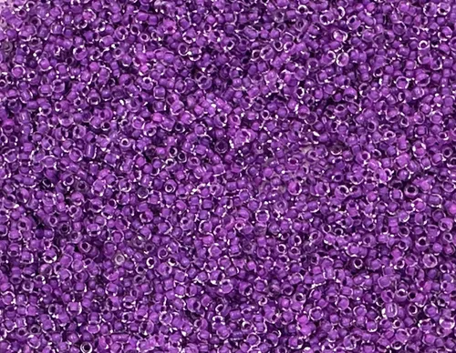Vista 52 de Tamaño de las cuentas de semillas: 11/0 50 gr / 1.76 oz (ámbar plateado forrado)