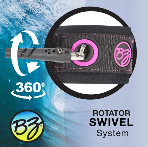 Vista 7 de BZ Correa de muñeca Bodyboard - Rosa