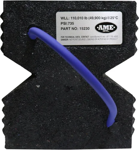 Vista 2 de Ame 15230 apilador Super cribbing Block 6" x 7" x 24" Color Negro