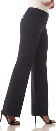 Vista 2 de Rekucci Pantalón elástico inteligente de pierna ancha para escritorio para cenar para mujer