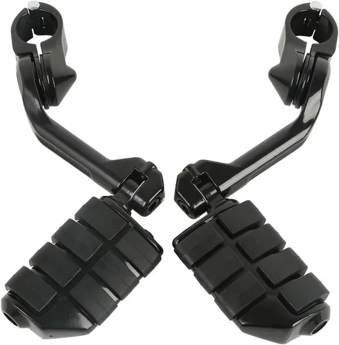Vista 14 de XFMT - Estribos de color negro mate para motocicleta, 1.25 pulgadas, incluye kit de montaje