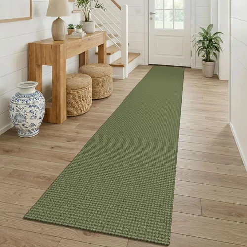 Vista 275 de KOZYFLY - Tapete para puerta de interior, lavable, pequeña, antideslizante, con respaldo de goma, felpudo de algodón para el hogar, color negro