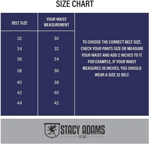 Vista 3 de Stacy Adams mens Casual Belts