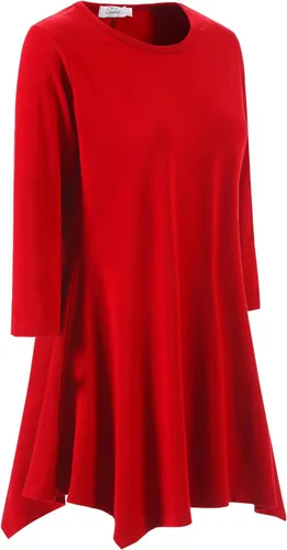 Vista 3 de Topdress Vestido tipo túnica holgada de manga 34 para mujer