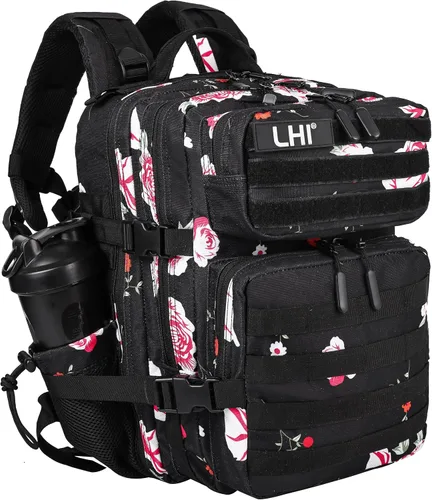 Vista 19 de LHI Mochila Militar Táctica para Hombres y Mujeres 25L/35L Mochila de Asalto del Ejército Bolsa Mochila Pequeña con Portabotellas
