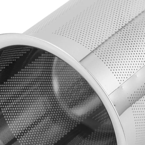 Vista 8 de Tamiz de café de acero inoxidable, tamiz de tamiz de café en polvo, contenedor de filtro de café en frío, accesorios para hacer café (negro)