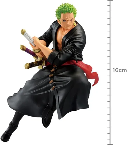 Vista 2 de Banpresto - Una pieza - Roronoa Zoro, figura de colección de discos de batalla de Bandai Spirits