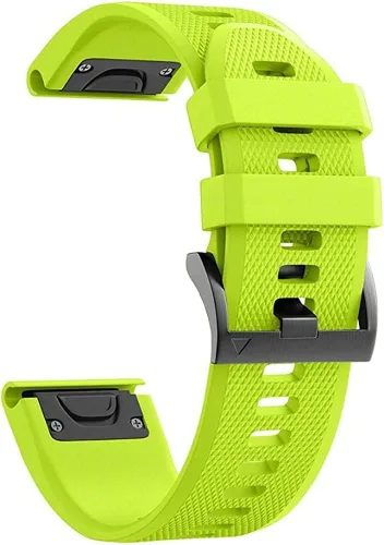 Vista 2 de Correa de 0.866 in compatible con Garmin Fenix 7, Fenix 6, Fenix 6 Pro, Fenix 5, Fenix 5 Plus, Approach S60 S62, Forerunner 935 945, pulsera de Verde