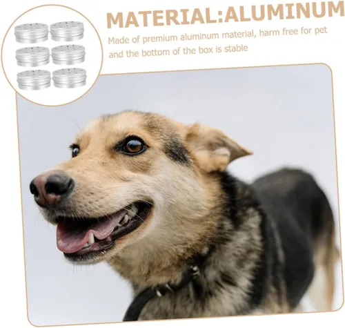 Vista 6 de DOITOOL 2 sets Perro Aroma Formación Caso Agujeros para Olfatear 2.7 fl oz Aluminio Scent Estaño para Perro Agilidad Entrenamiento 6 unids*2