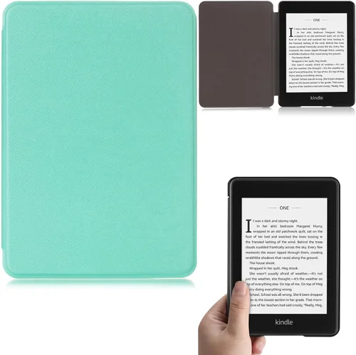 Vista 17 de Funda para Kindle Paperwhite 2018, delgada funda protectora de piel sintética con función de apagado y encendido automático para Kindle Paperwhite