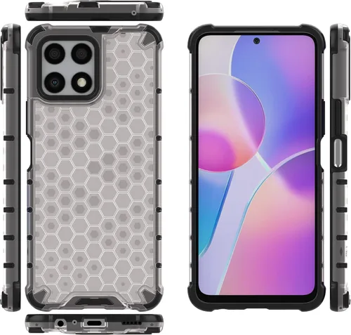 Vista 234 de Pzwoxukhov Funda compatible con Huawei Nova 3i, compatible con Huawei P Smart+ 2018 Honeycomb Anti-Drop Shock-Absorbing Case Negro