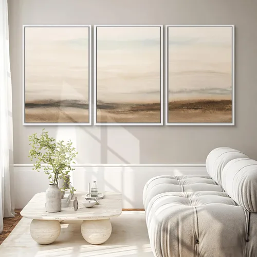 Vista 217 de SIGNWIN Lienzo enmarcado para pared, juego de arte de collage de hojas transparentes en blanco y negro, ilustraciones de naturaleza silvestre, arte