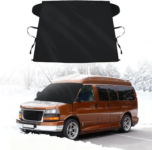 Vista 10 de Cubierta de Parabrisas para Hielo y Nieve Compatible con Mercedes-Benz Sprinter 2007-2024 2025 2026 Impermeable Cubierta de Parabrisas Resistente al