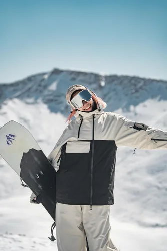 Vista 4 de GSOU SNOW Men's Snowboarding Jacket Loose Ski Snow Coat Waterproof Insulated Unisex Winter Jacket