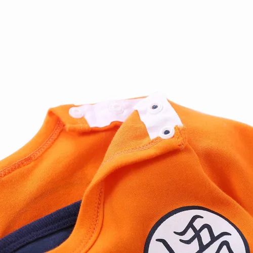 Vista 3 de Mameluco de algodón para bebé, cosplay, recién nacido, ropa de una pieza para niño, Naranja2