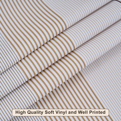 Vista 134 de LIBERECOO Mantel redondo de vinilo ajustable con reverso de franela, borde elástico, impermeable, resistente a las manchas, mantel lavable