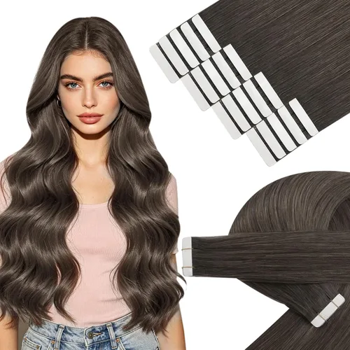 Vista 20 de YoungSee Extensiones adhesivas de cabello humano balayage, cabello corto