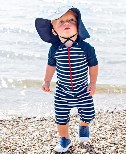 Vista 3 de RuffleButts - Gorro de sol para bebés y niñas pequeñas con protección solar UPF 50 y ala ancha
