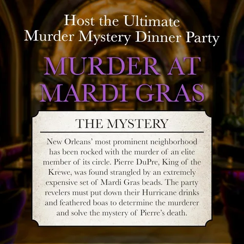 Vista 2 de Jueg de fiesta Murder Mystery- Murder at Mardi Gras