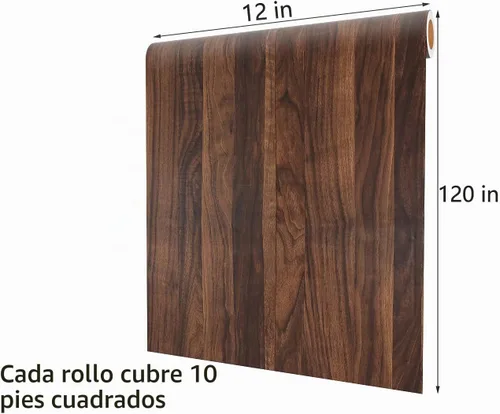 Vista 7 de Decotalk Papel de Contacto de Madera Papel de Contacto con Veta de Madera para Encimeras Vinilo para Encimeras de Madera de Nogal Papel Tapiz