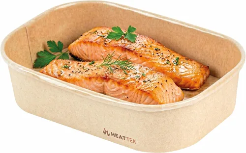 Vista 2 de Restaurantware Recipiente para llevar para microondas, 25 unidades, 16.9 onzas, caja de alimentos apta para horno, diseño resistente Kraft