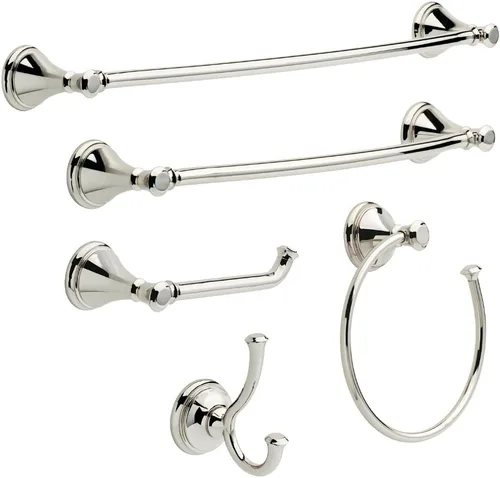 Vista 2 de Delta Faucet Cassidy Barra para toallas doble de 24 pulgadas, 79718-PN