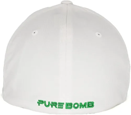 Vista 4 de Pure Bomb - Birdie Slayer - Sombrero de golf ajustado Flexfit NU blanco, Blanco