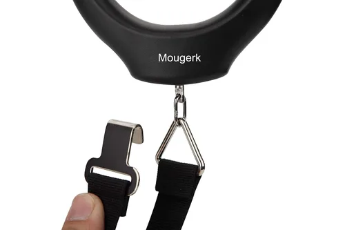 Vista 4 de Mougerk - Báscula de peso digital portátil para equipaje 110 libras 1102lbs 2 pilas AAA no incluidas negro