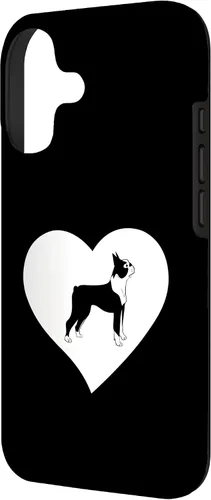 Vista 2 de Boston Terrier Heart Funny Boston Bull Terrier Pet Dog Lover Case for iPhone 17