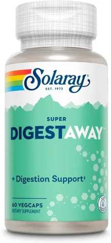 Vista 12 de SOLARAY Enzimas digestivas Super Digestaway - Pancreatina, papaína, jengibre, pepsina, betaína HCl, aloe vera y más - Apoyo a la digestión