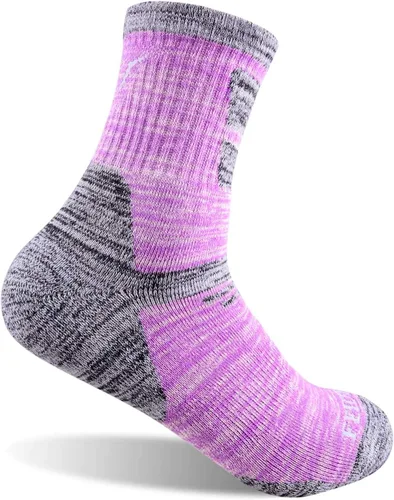 Vista 4 de FEIDEER Calcetines de senderismo para mujer, paquete múltiple de calcetines de algodón que absorben la humedad