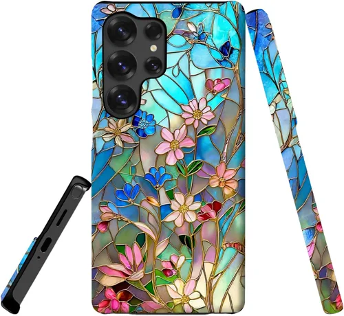 Vista 2 de Funda protectora para teléfono Samsung Galaxy S23 – Carcasa rígida de doble capa + cubierta de silicona – Funda protectora a prueba de golpes