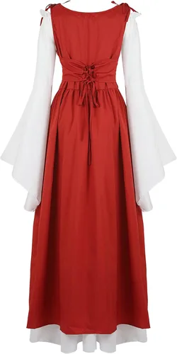 Vista 3 de Zhitunemi Renaissance Dresses for Women Costumes Medieval Dress for Women Renfaire Outfit - Halloween Parties Costume Events