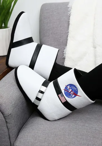 Vista 3 de Pantuflas de botas para adultos de astronauta