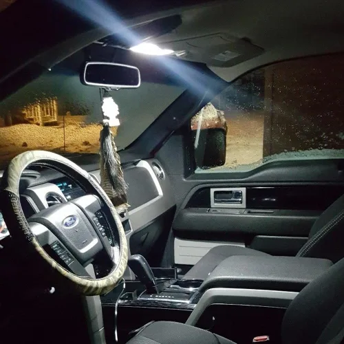 Vista 4 de Kit de luces LED para interiores, accesorios para Ford F150 1997-2014 6000 K, bombillas de matrícula de carga con cúpula blanca (12 piezas)