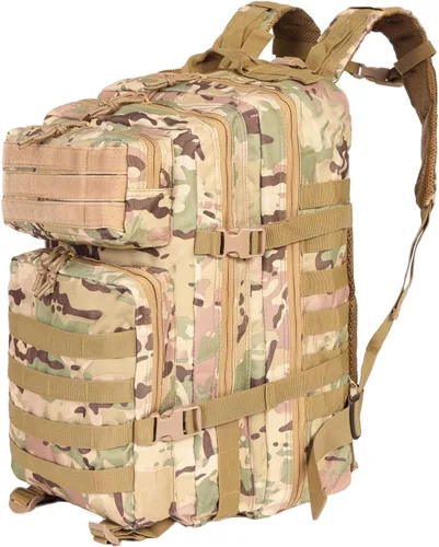 Vista 9 de Lawaia Mochila táctica Militar Caza Senderismo Rucking Mochila con Pesas Accesorios Pesca Camping Bolsa 50L para Hombres, Negro -, Ocio al aire libre