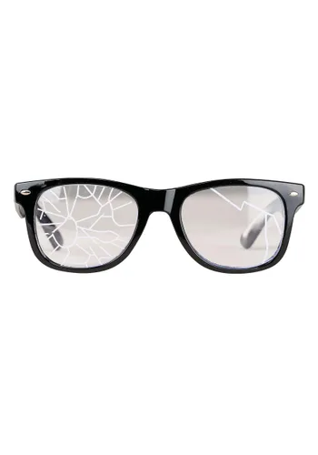 Vista 3 de Accesorio de Disfraz Gafas Negras Rotos Multicolor